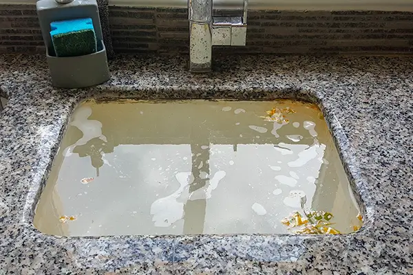 clogged sink