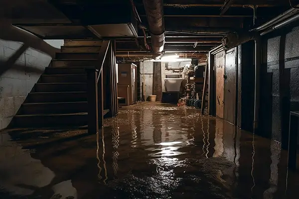 flooded basement
